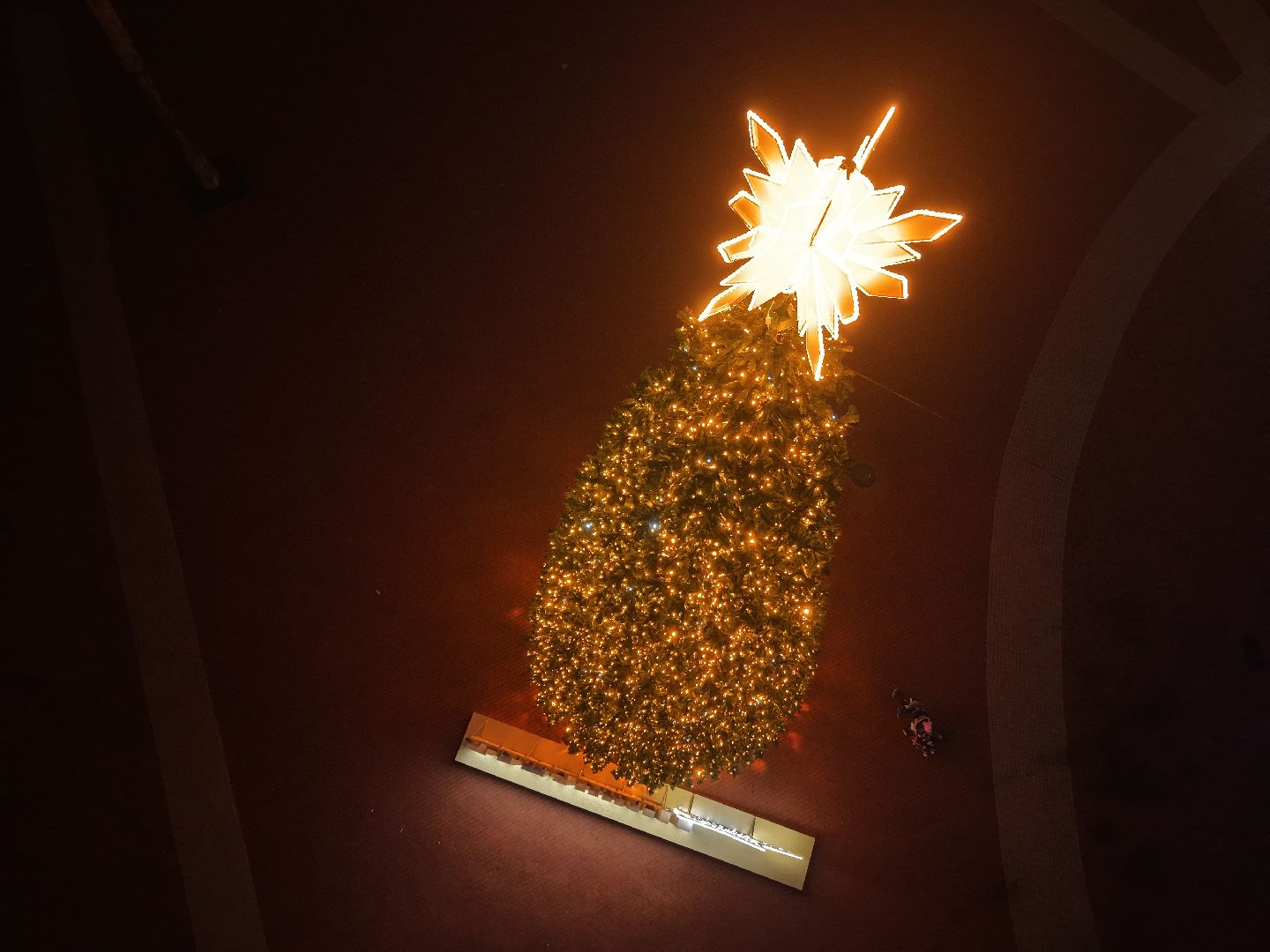 видео с коптера, новый год в балашихе,