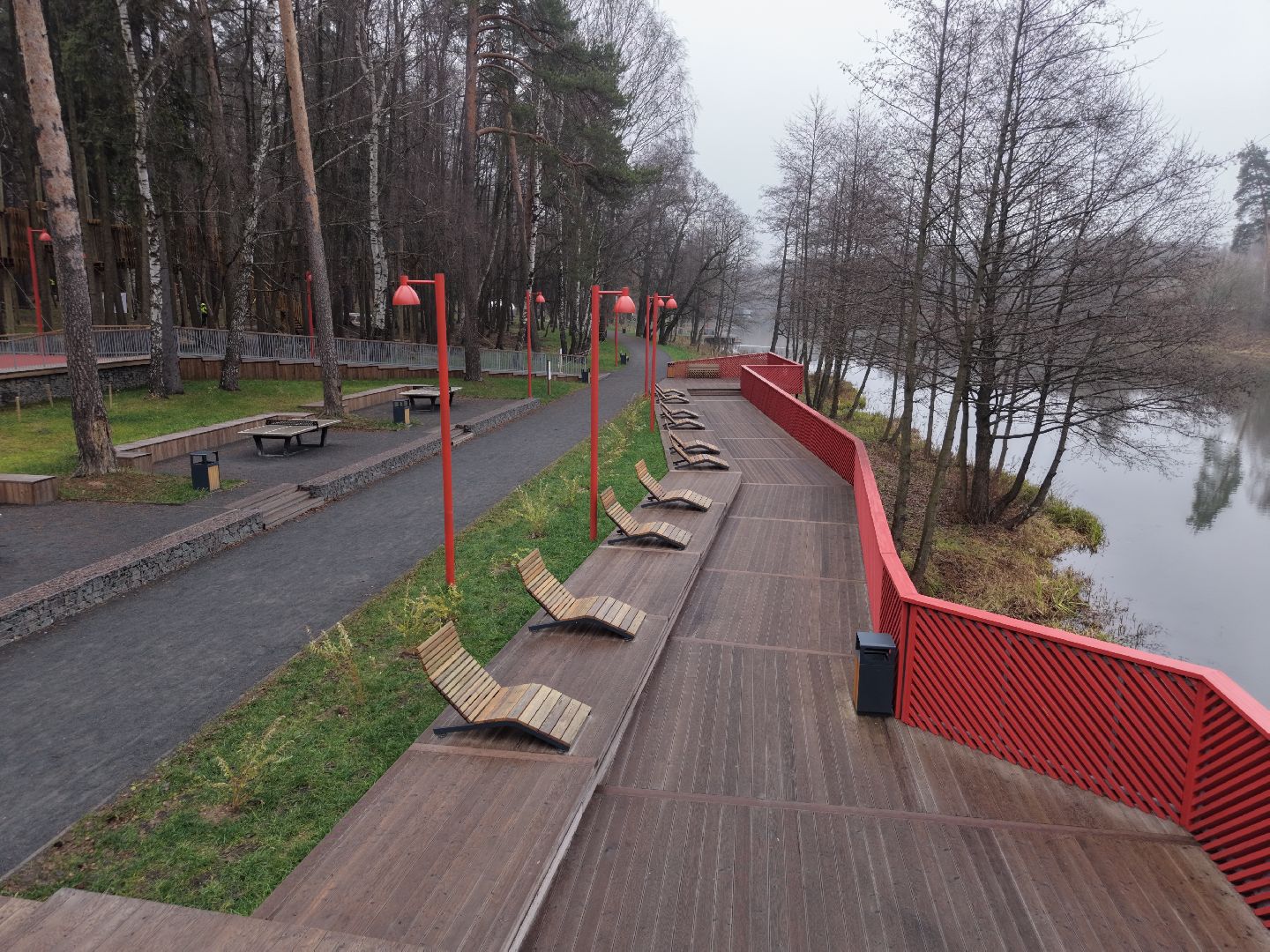 видео с коптера, Благоустройство Вишняковского лесопарка,