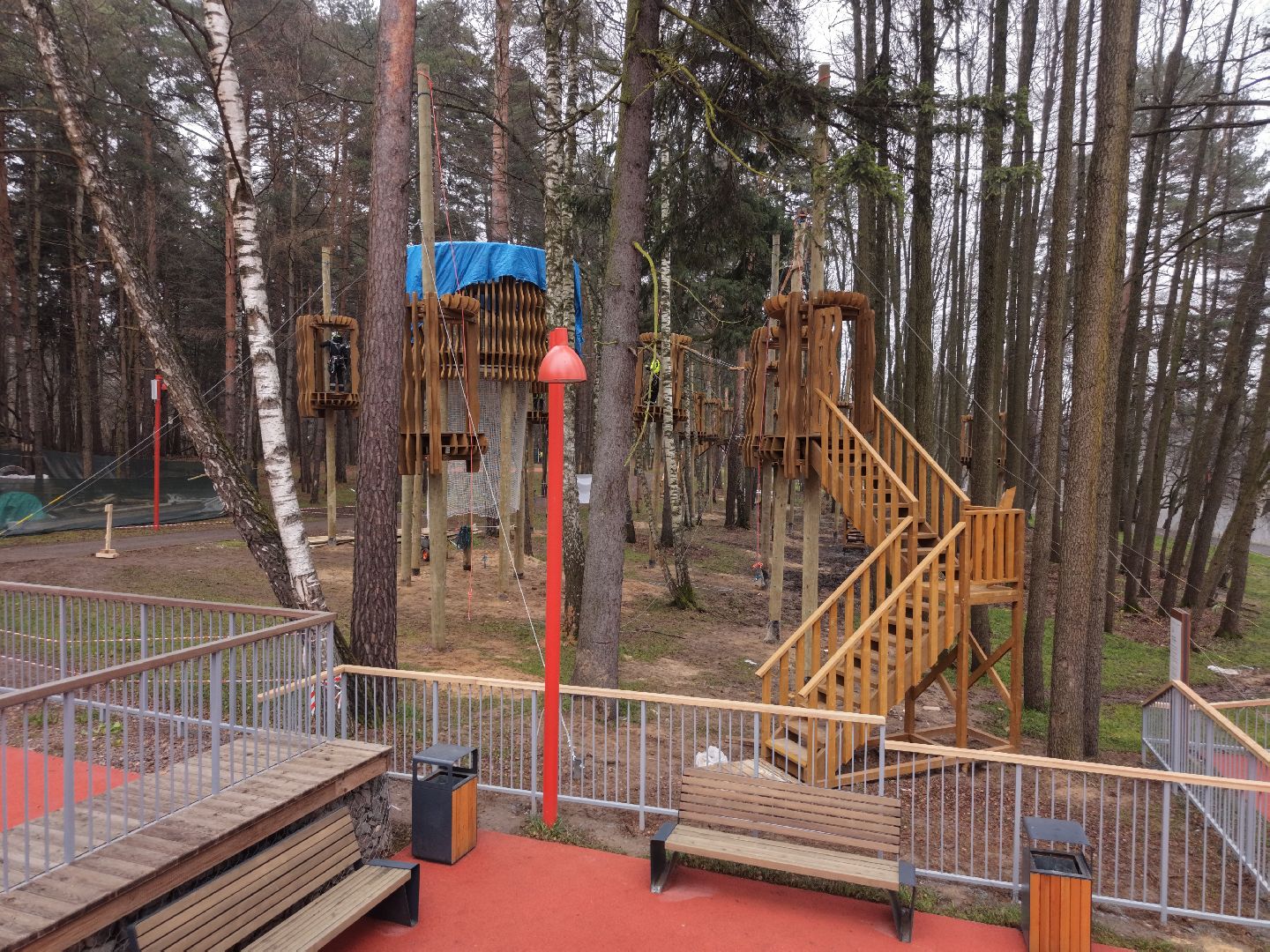 видео с коптера, Благоустройство Вишняковского лесопарка,