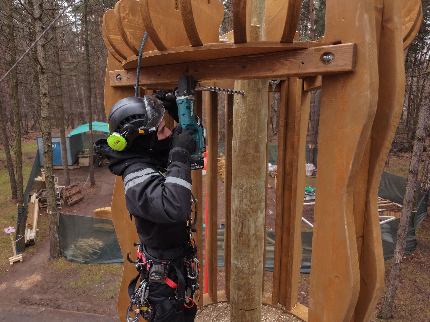видео с коптера, Благоустройство Вишняковского лесопарка,