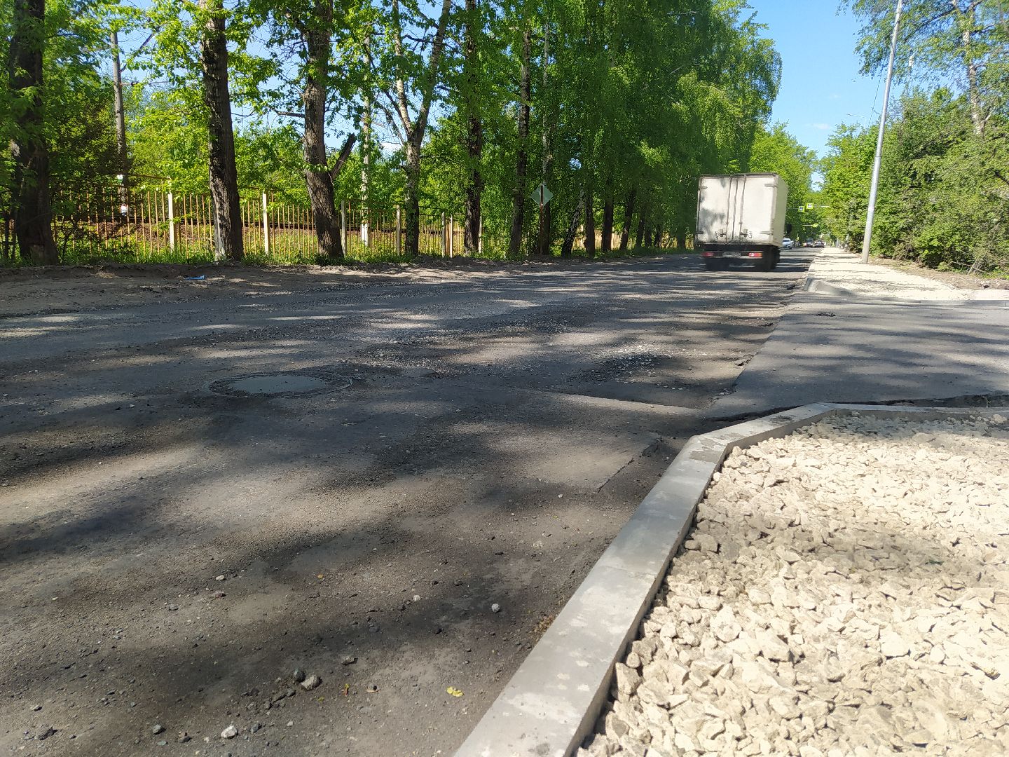 Дорога, проезжая часть, ремонт, асфальт