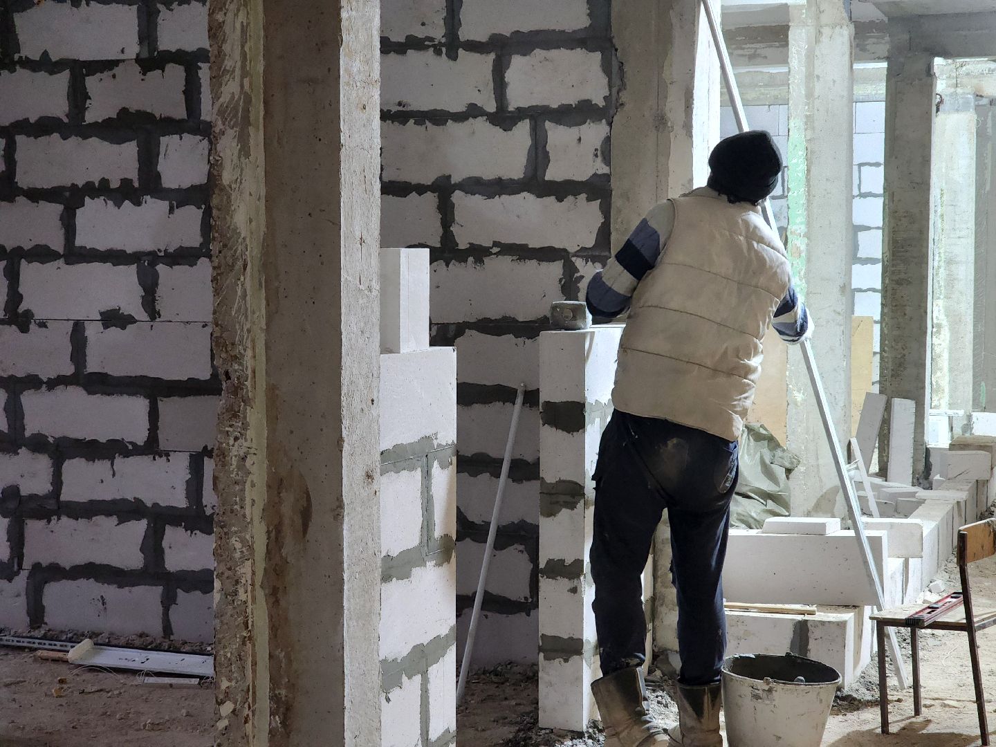 пушкинский городской округ,софрино, софринский образовательный комплекс, капитальный ремонт, демонтажные работы, возведение стен,