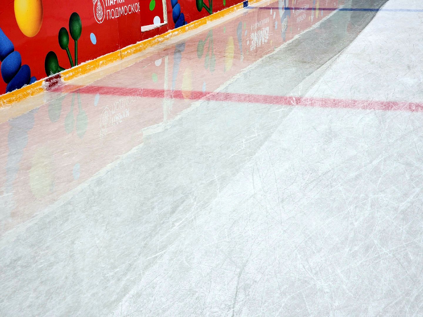 солнечногорск , зима, каток, лед,