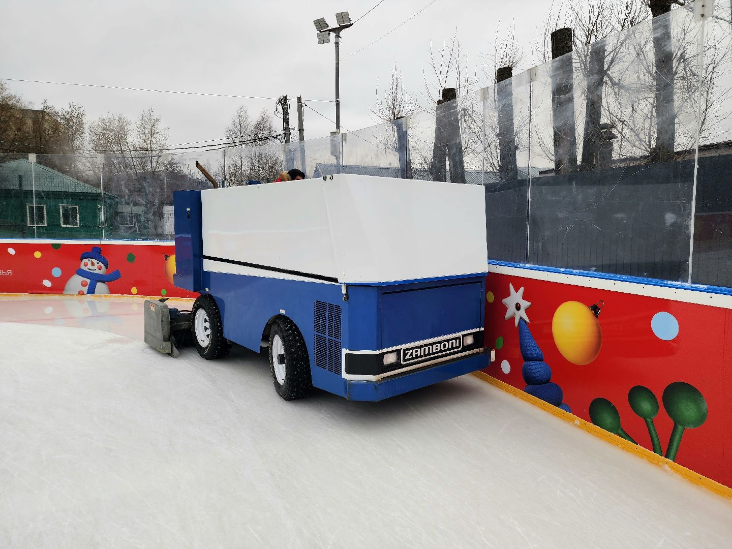 солнечногорск , зима, каток, лед,