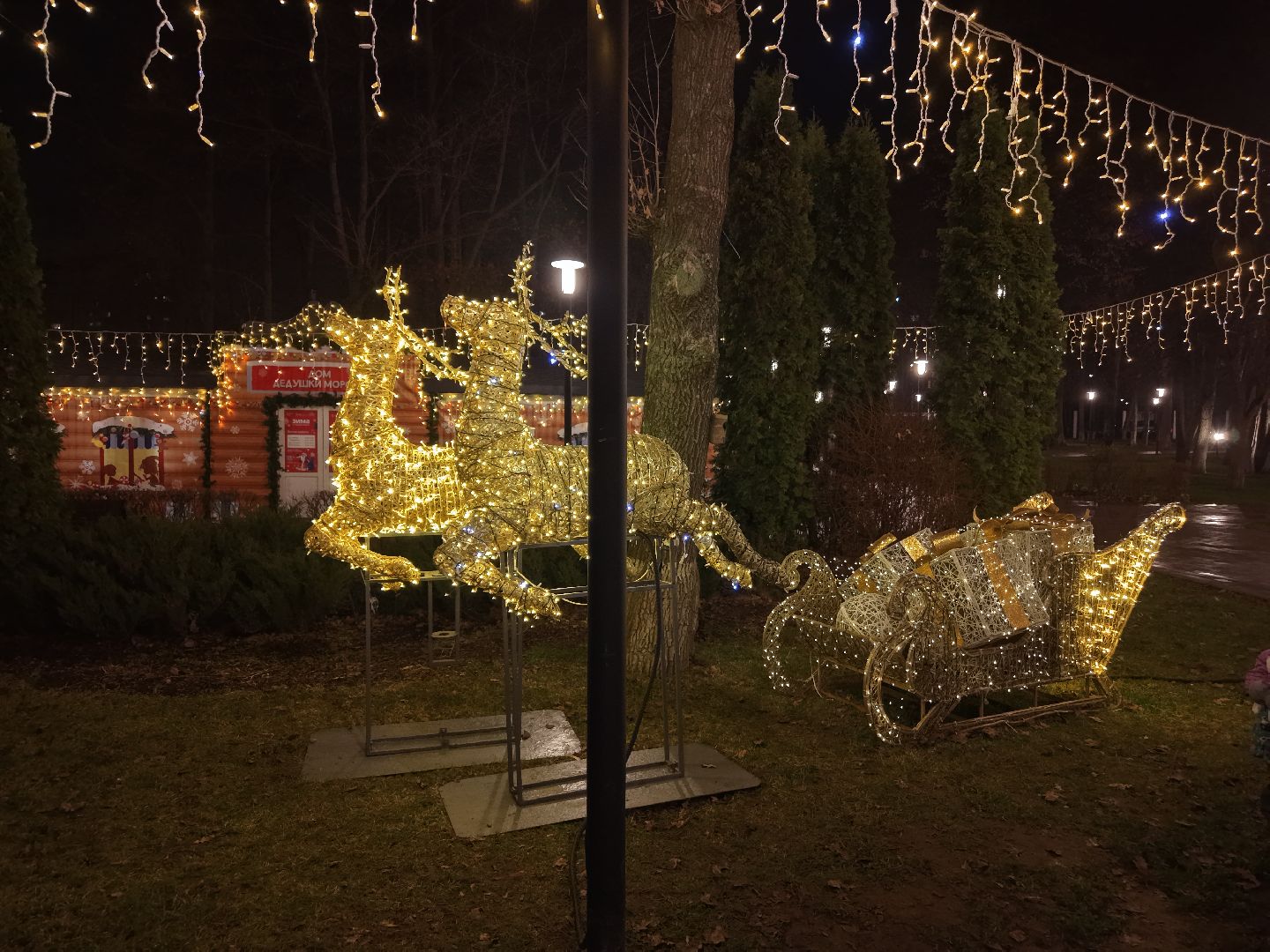 видео с коптера, елка в парке Талалихина , новый год в подольске, елка в подольске, парк талалихина,