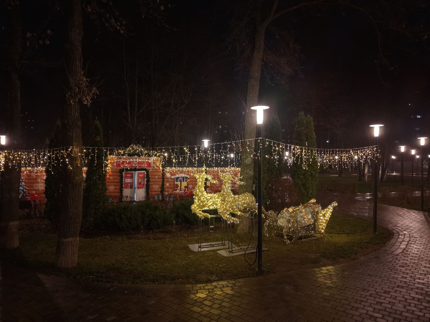 видео с коптера, елка в парке Талалихина , новый год в подольске, елка в подольске, парк талалихина,