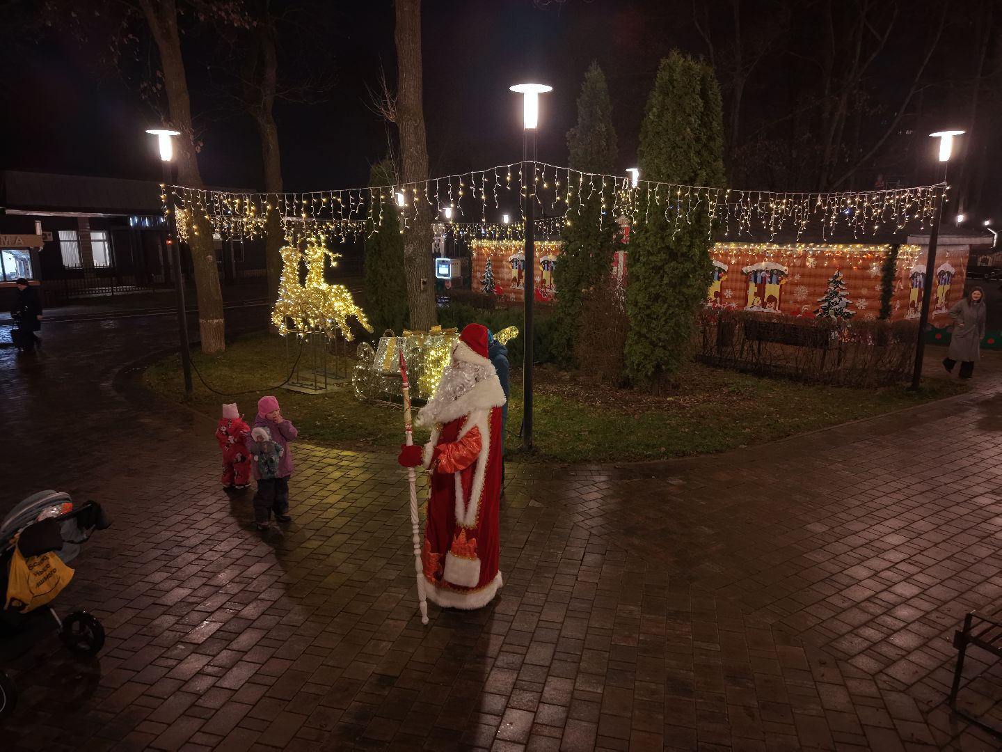 видео с коптера, елка в парке Талалихина , новый год в подольске, елка в подольске, парк талалихина,