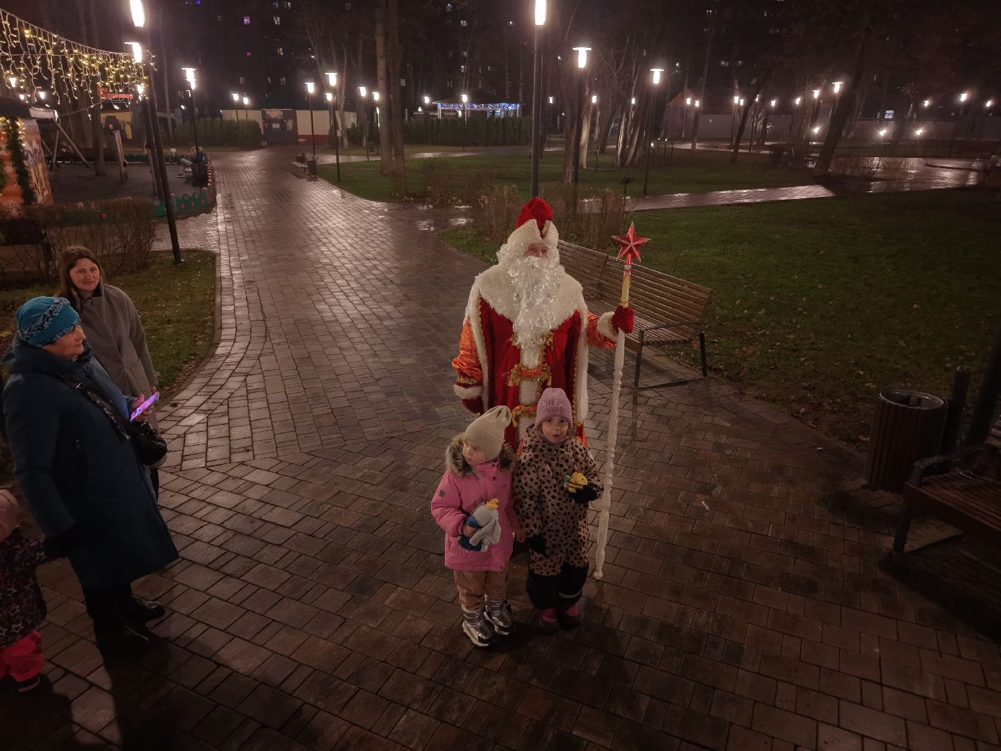 видео с коптера, елка в парке Талалихина , новый год в подольске, елка в подольске, парк талалихина,