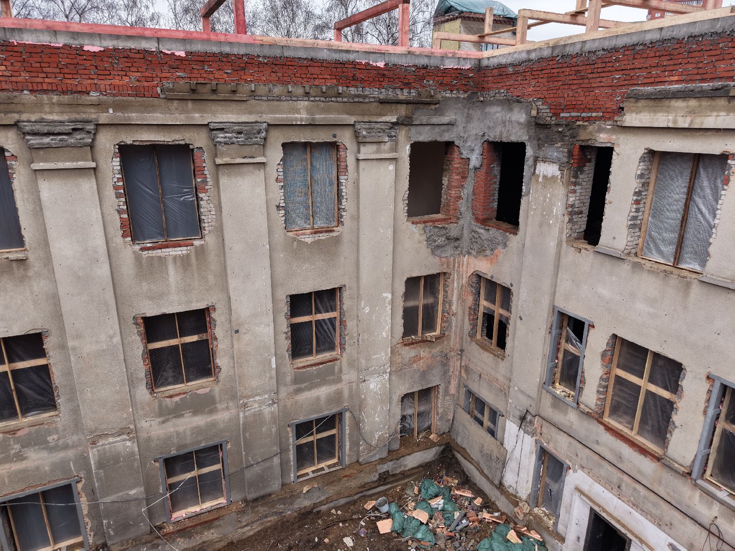 видео с коптера, ухтомская больница,