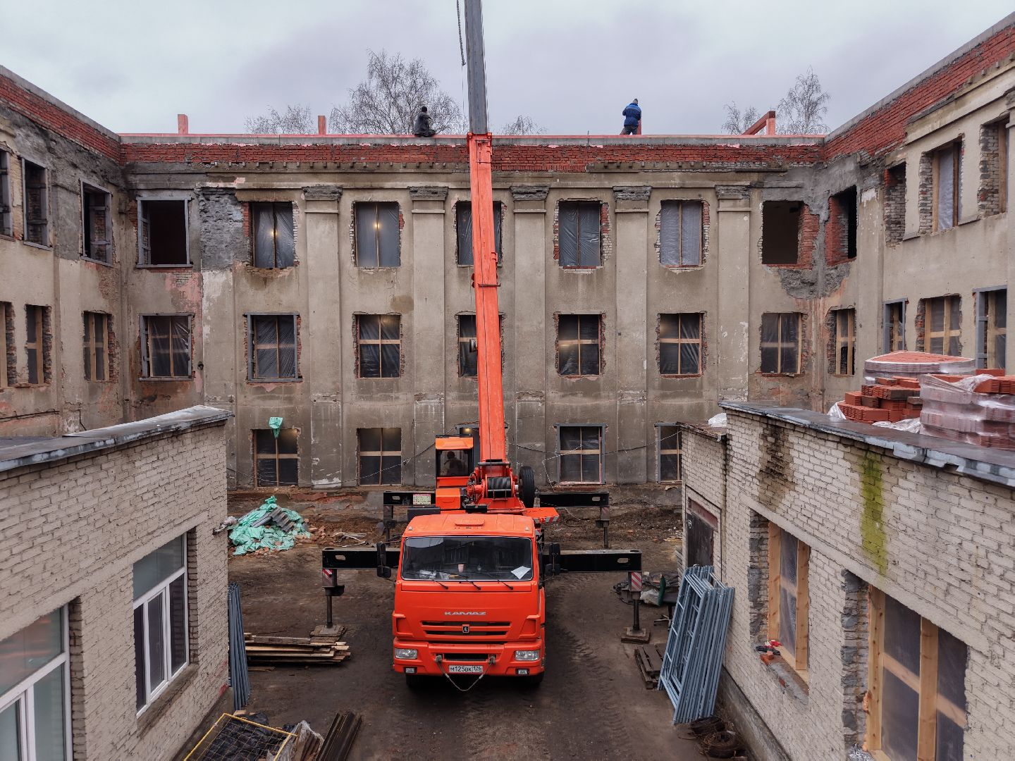 видео с коптера, ухтомская больница,