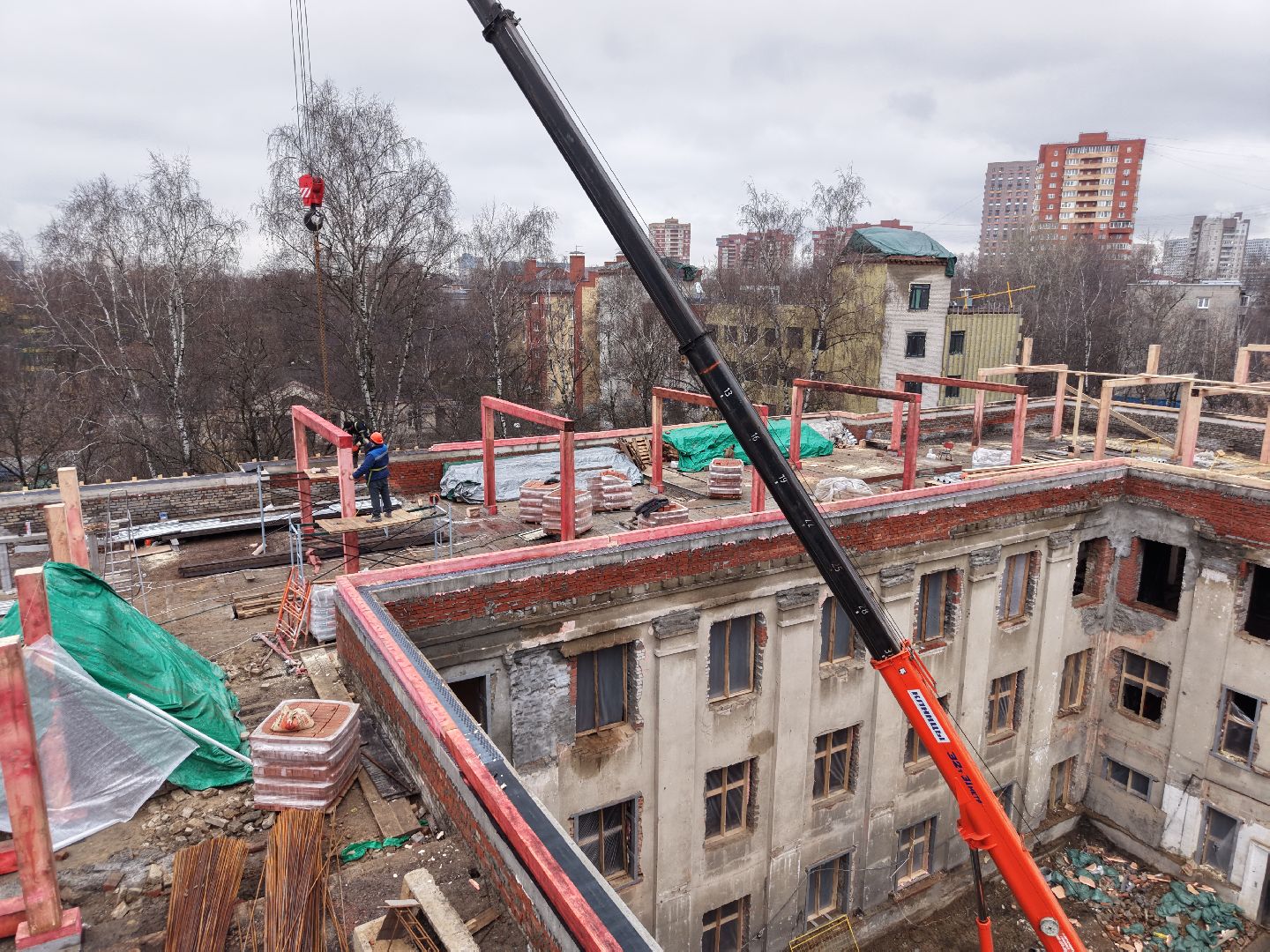 видео с коптера, ухтомская больница,