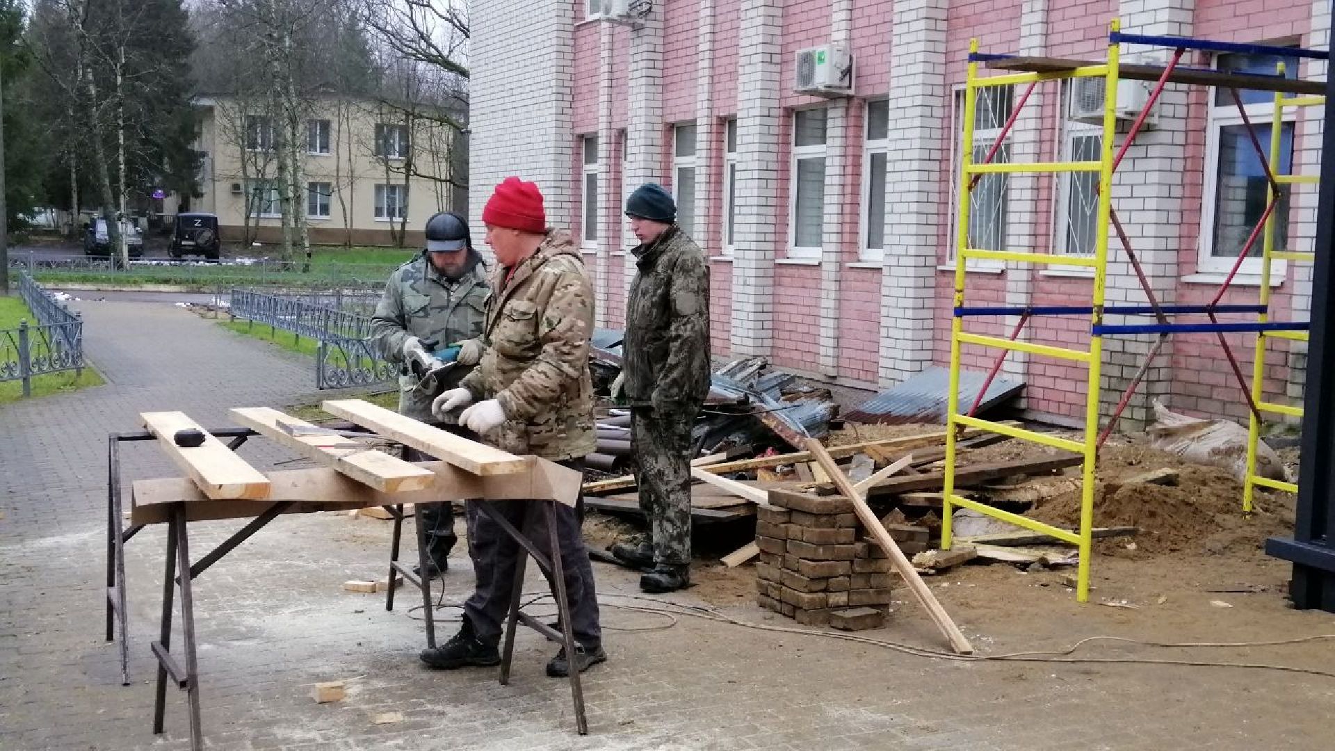 городской округ восход, благоустройство, входная группа, крыльцо, здание администрации,