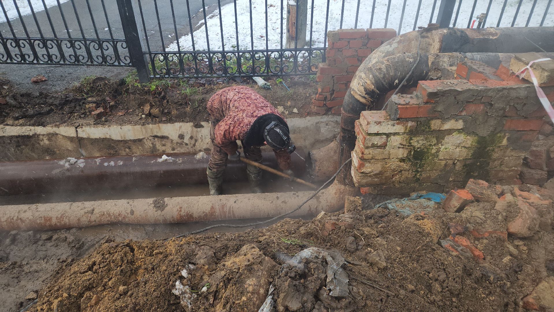 Зарайск, Ремонт теплосетей в Зарайске, Замена труб теплосети,