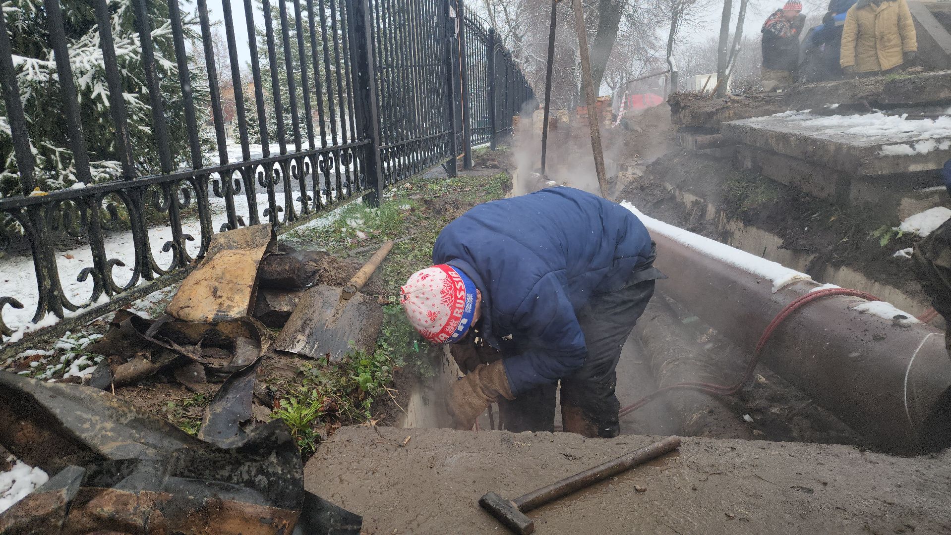 Зарайск, Ремонт теплосетей в Зарайске, Замена труб теплосети,