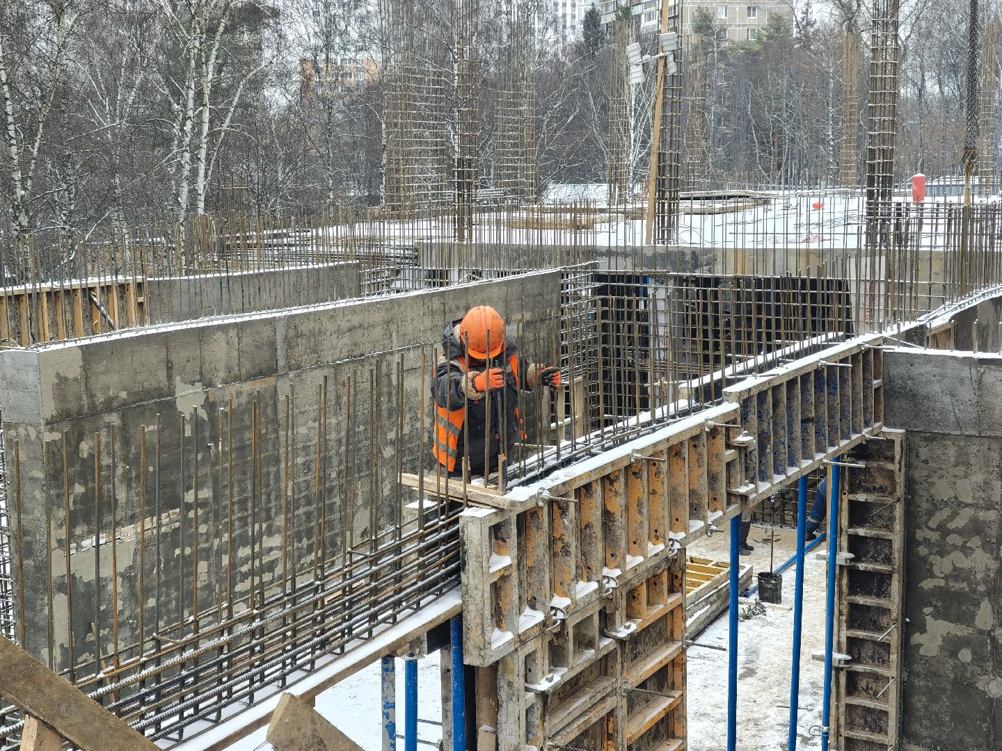 одинцово, строительство пристройки, пристройка к школе 9,