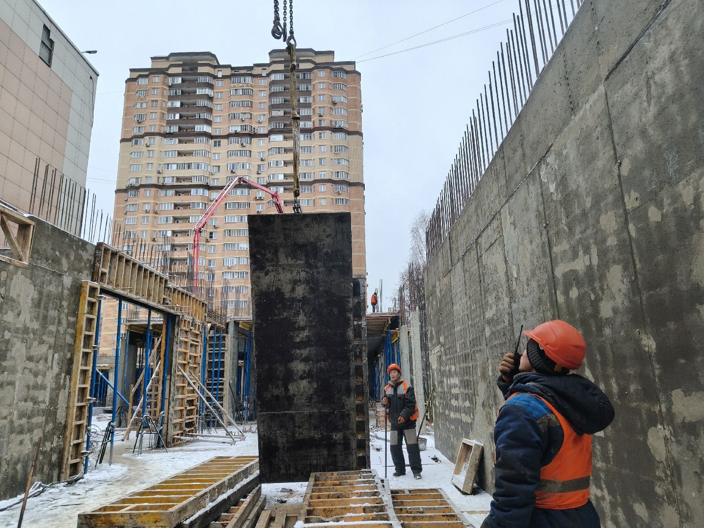 одинцово, строительство пристройки, пристройка к школе 9,