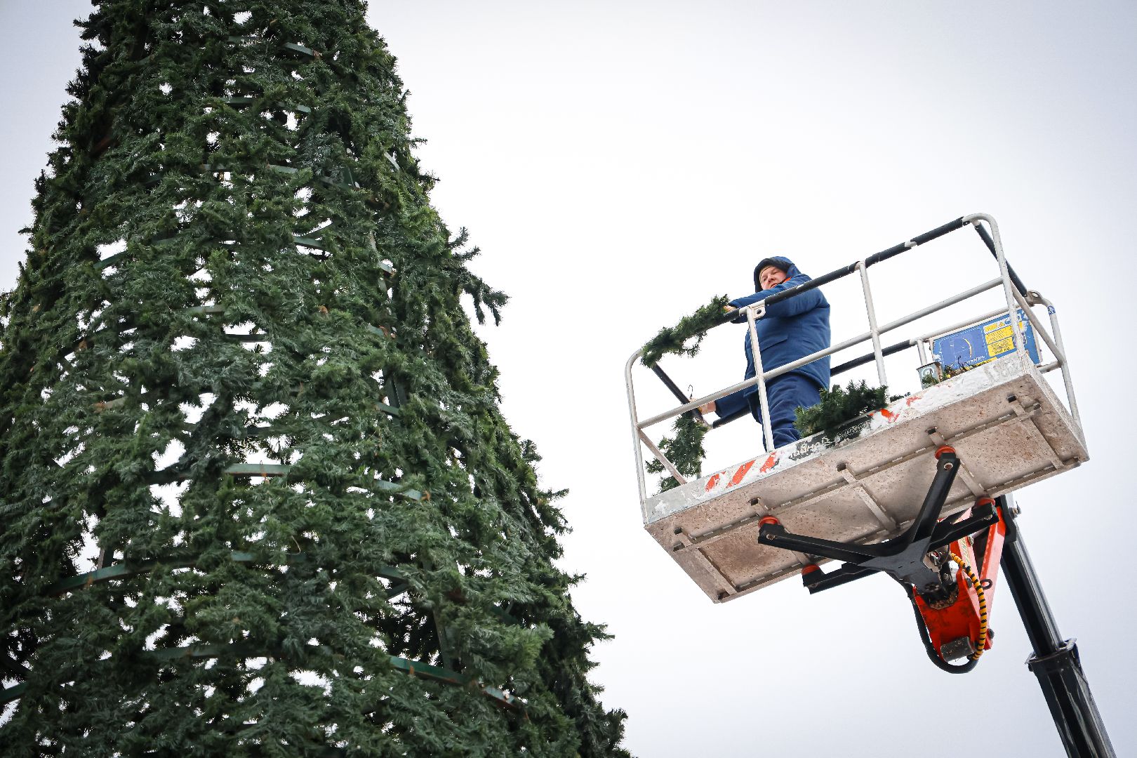 клин, общество, благоустройство, украшение города к новому году,