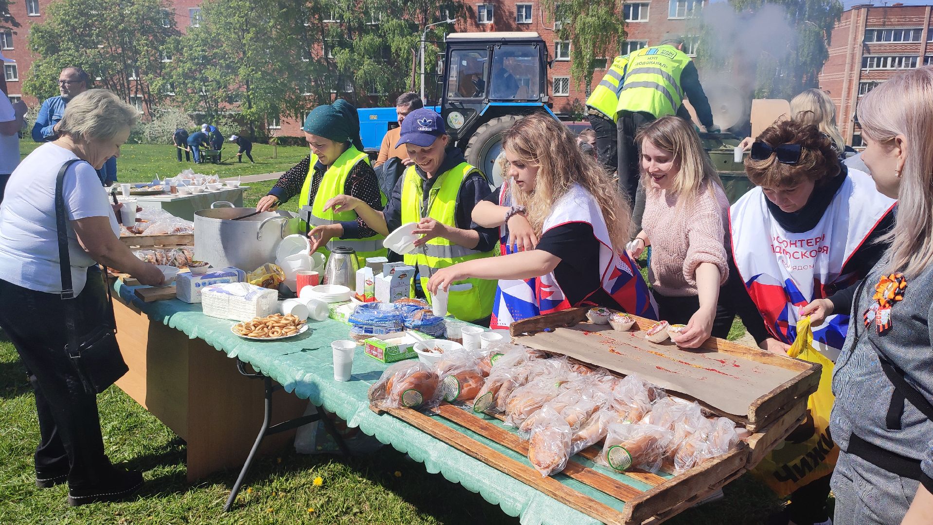 Кашира, лес победы, Юнармия, экологическая акция, солдатская каша, полевая кухня