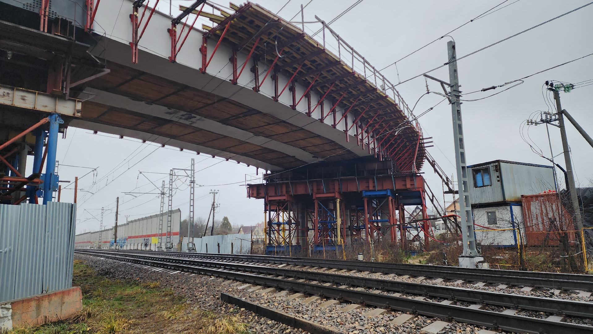 строительство, путепровод, опалиха,
