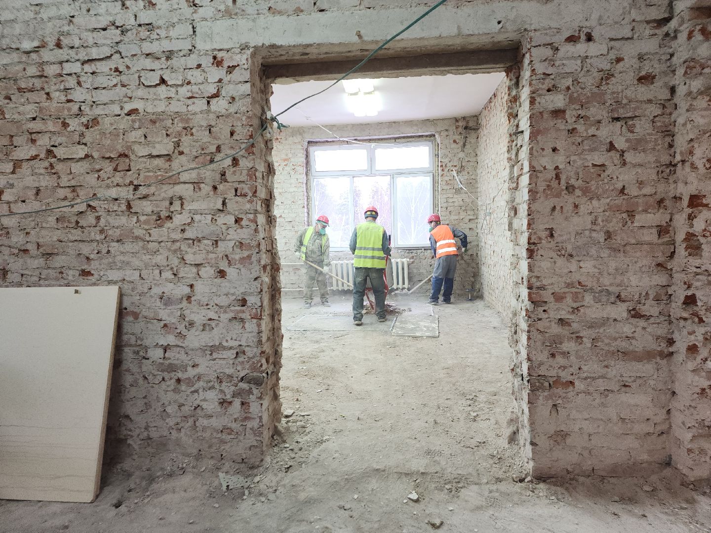 красноармейск, городской округ пушкинский, капремонт школы,демонтажные работы,