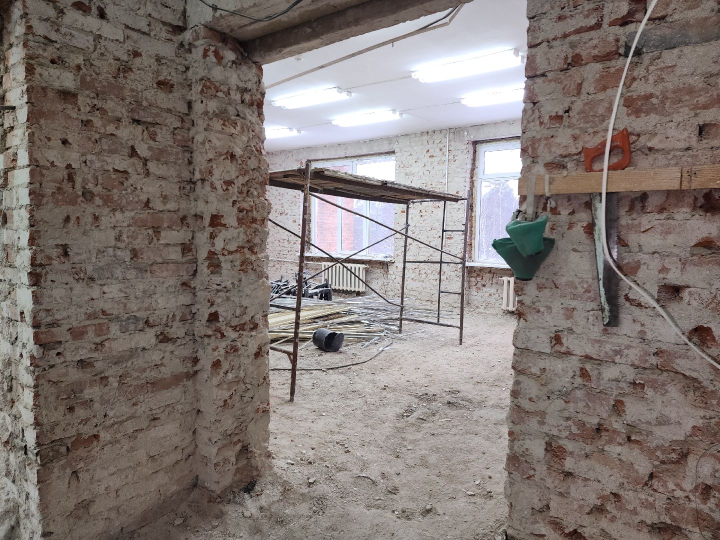 красноармейск, городской округ пушкинский, капремонт школы,демонтажные работы,