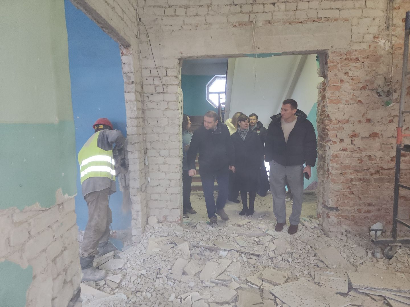 красноармейск, городской округ пушкинский, капремонт школы,демонтажные работы,