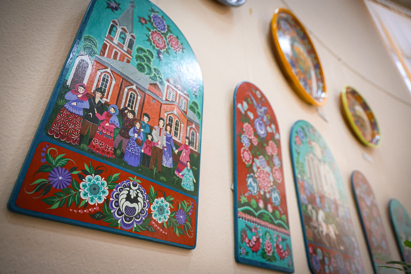 клин, общество,  культура, выставки, городецкая роспись, подмосковье,