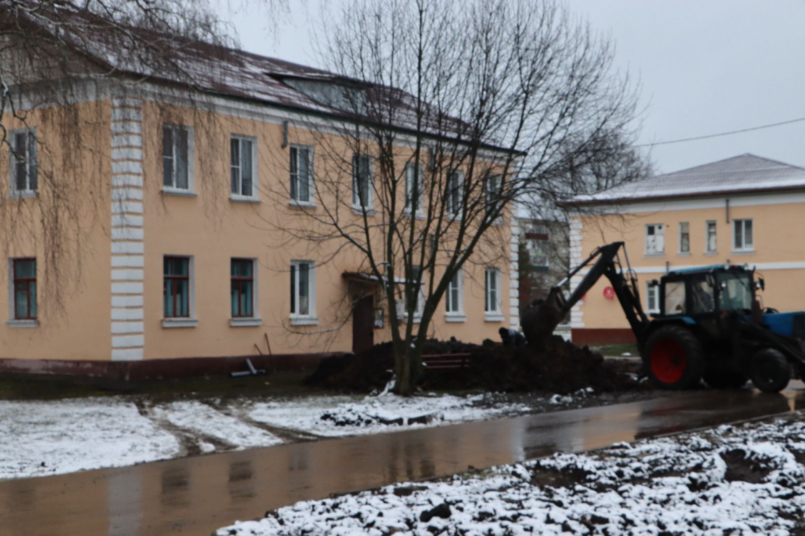 серебряные пруды, поселок успенский, ликвидация аварии на теплотрассе,