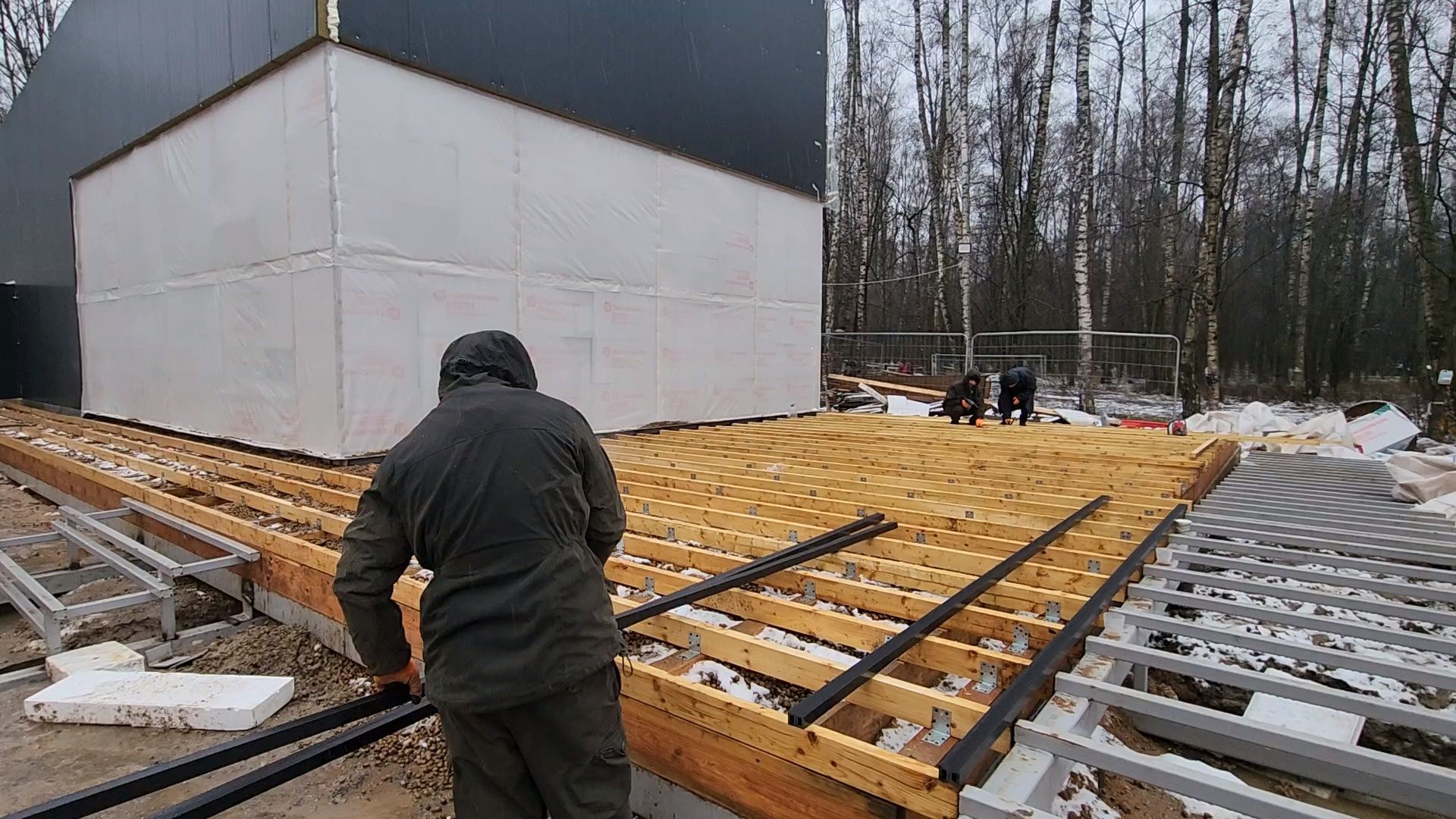чехов,микрорайон губернский, лесопарк, строительство, благоустройство, универсальный павильон, летняя веранда, терраса, основание под веранду, проходы и проезды, пешеходные зоны, фасадные работы, инженерные сети, канализационно-насосная станция, видеокамеры,  серверная, кафе,госпрограмма московской области, формирование комфортной городской среды,