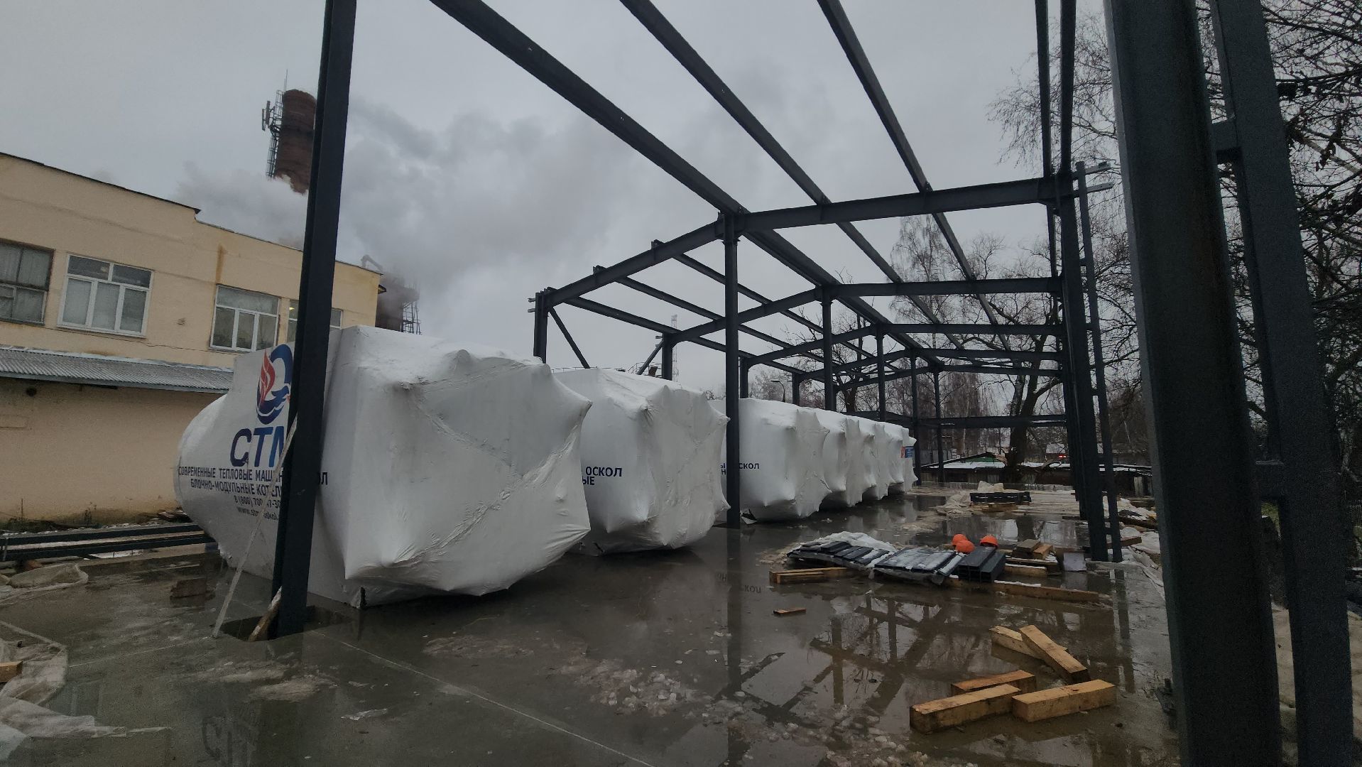 Зарайск, Строительство, Строительство новой котельной в Зарайске,