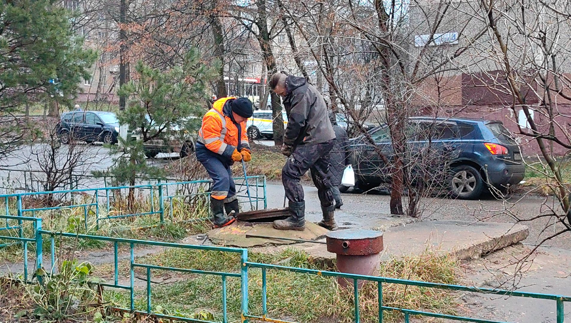 труба, горячая вода, отопление, бригада, водоканал,