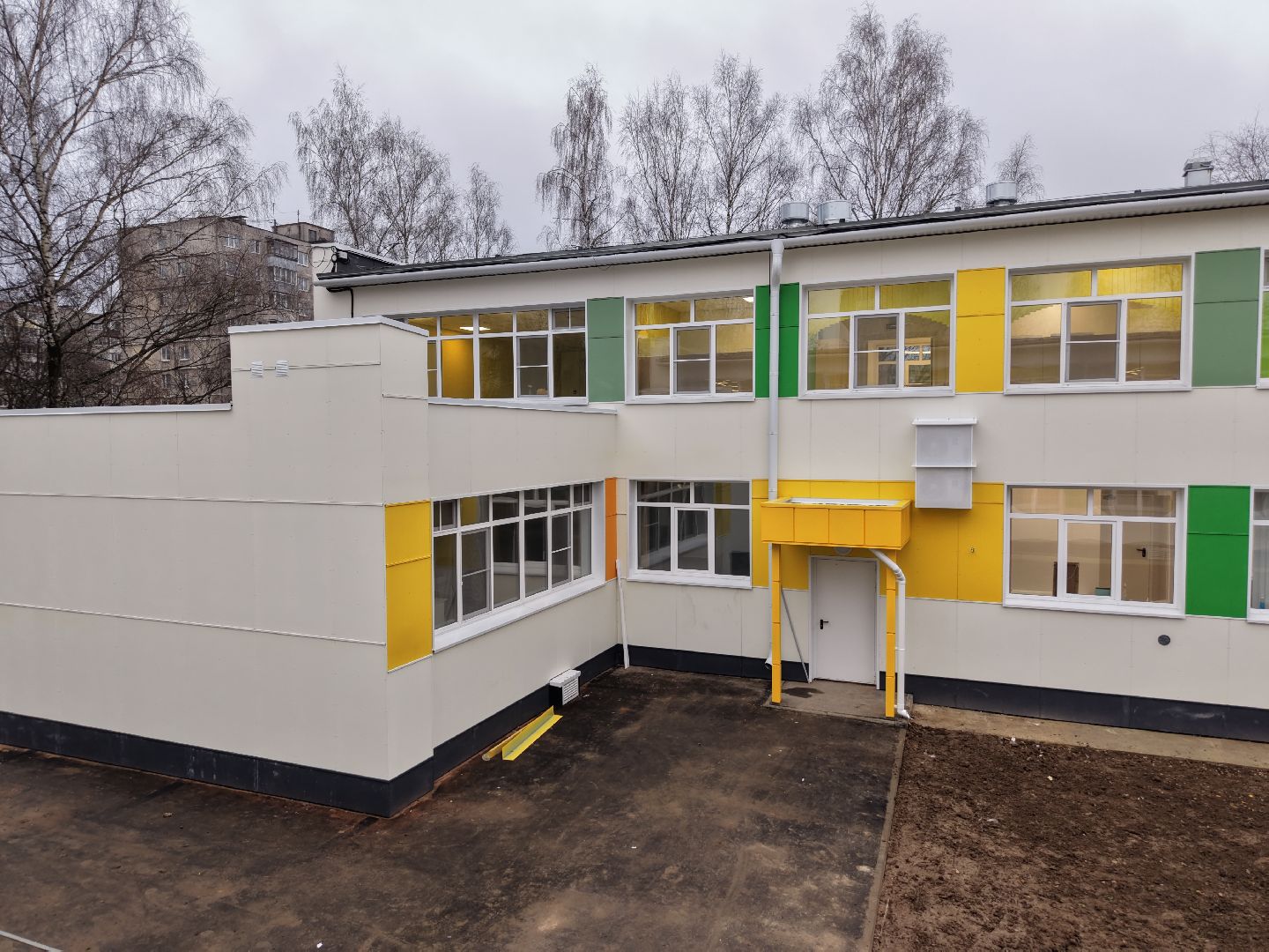 видео с коптера, детский сад в подольске,