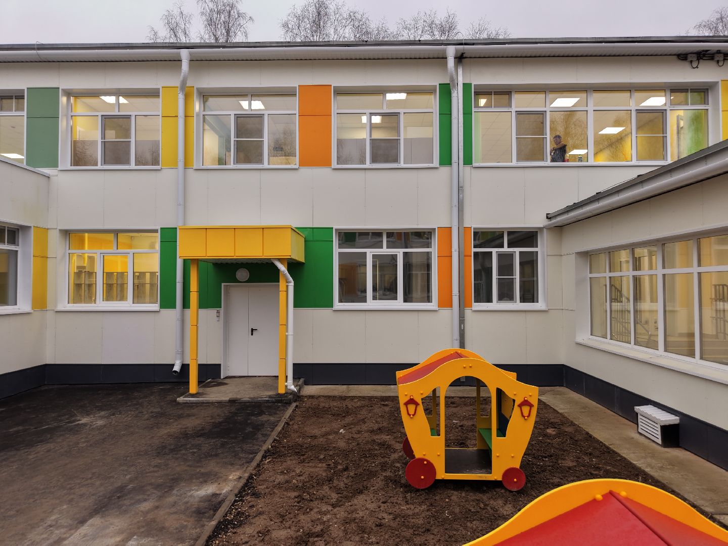 видео с коптера, детский сад в подольске,