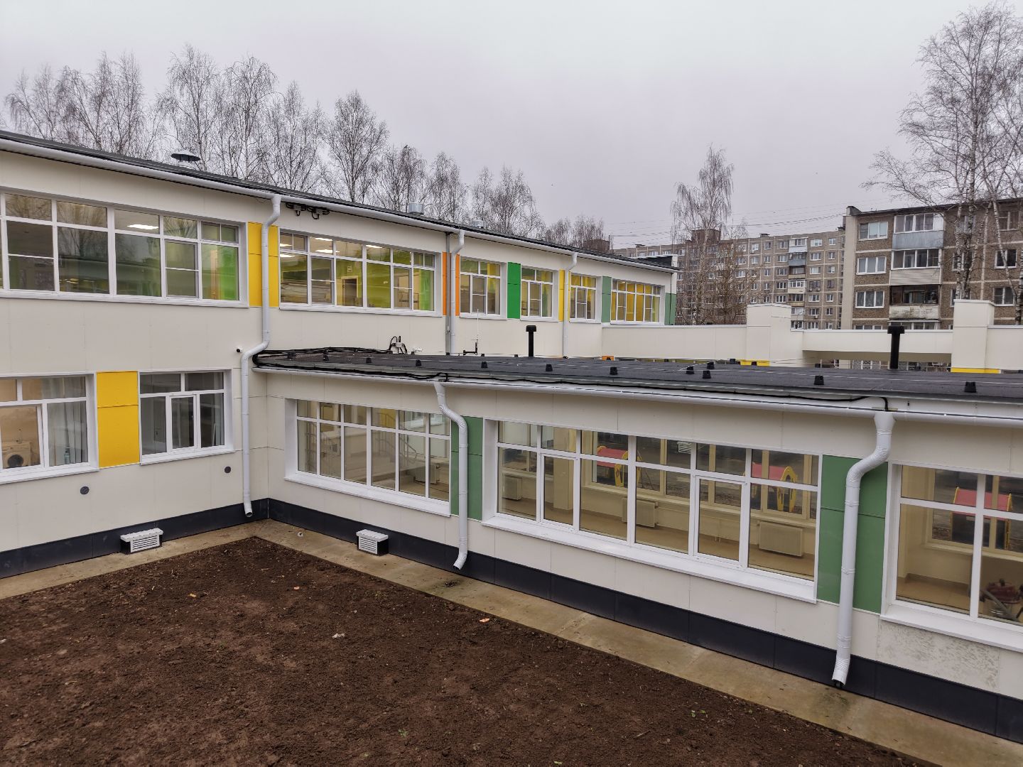 видео с коптера, детский сад в подольске,