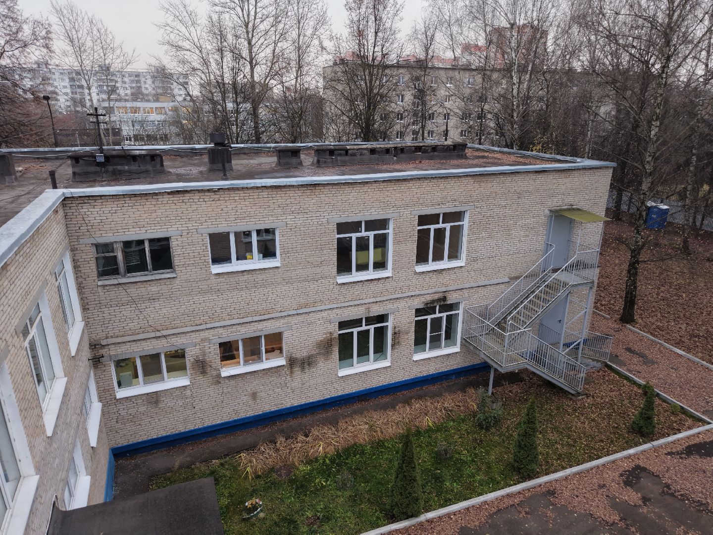 видео с коптера, детский сад при школе 27, детский сад в подольске,