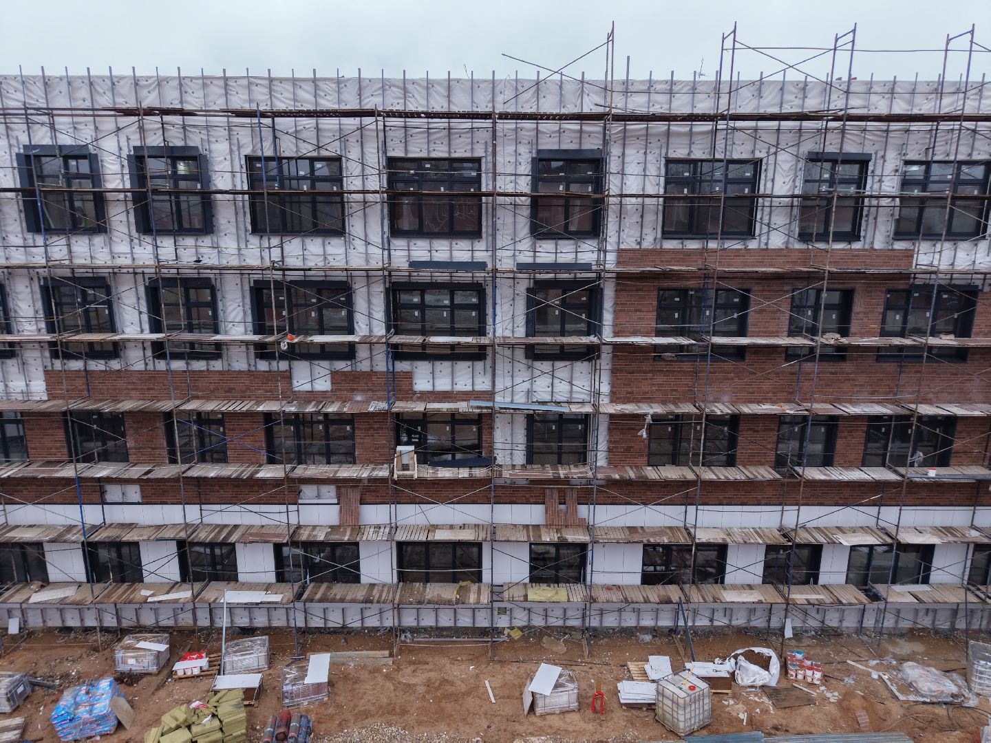 видео с коптера, пристройка к школе 16 в подольске,