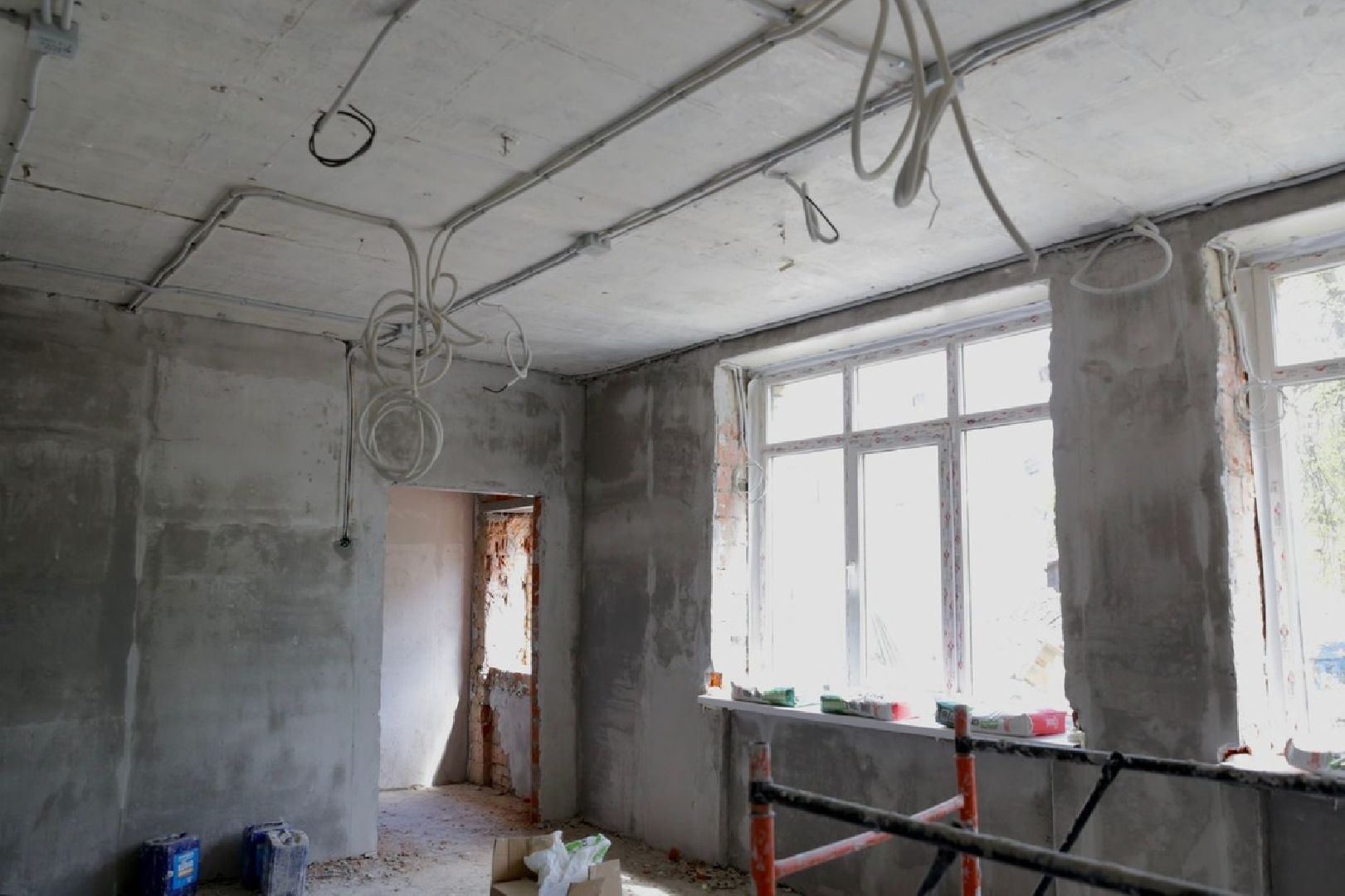 Солнечногорск, школа, ремонт, фасад, кабинеты