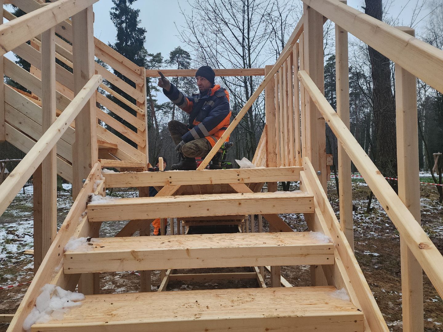 красноармейск, городской округ пушкинский, банный лес, горка для тюбинга,