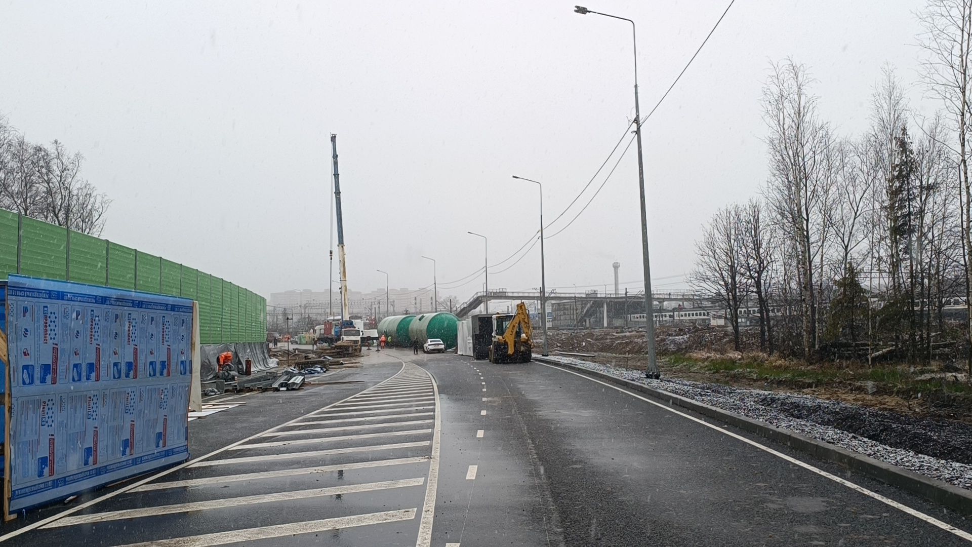 дорога, лобня, строительство  дорог,