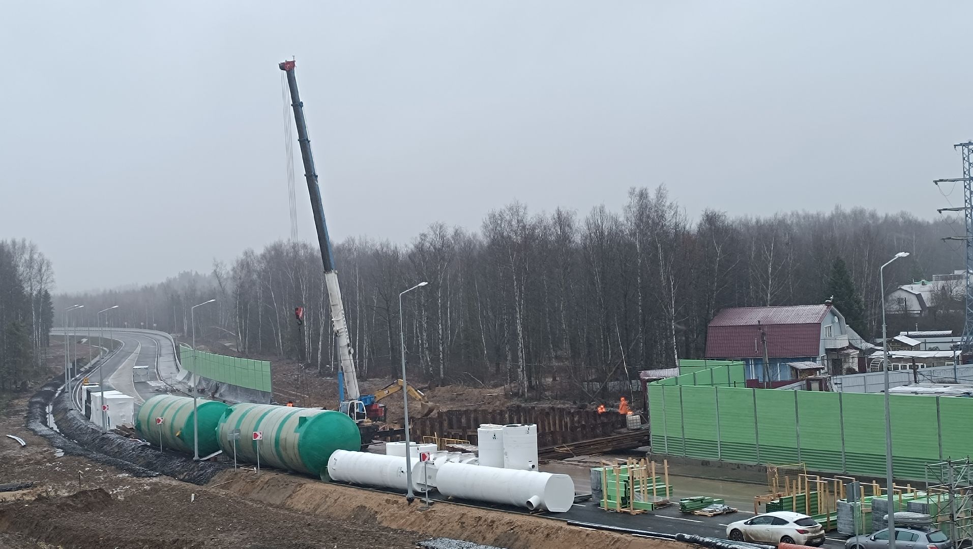 дорога, лобня, строительство  дорог,