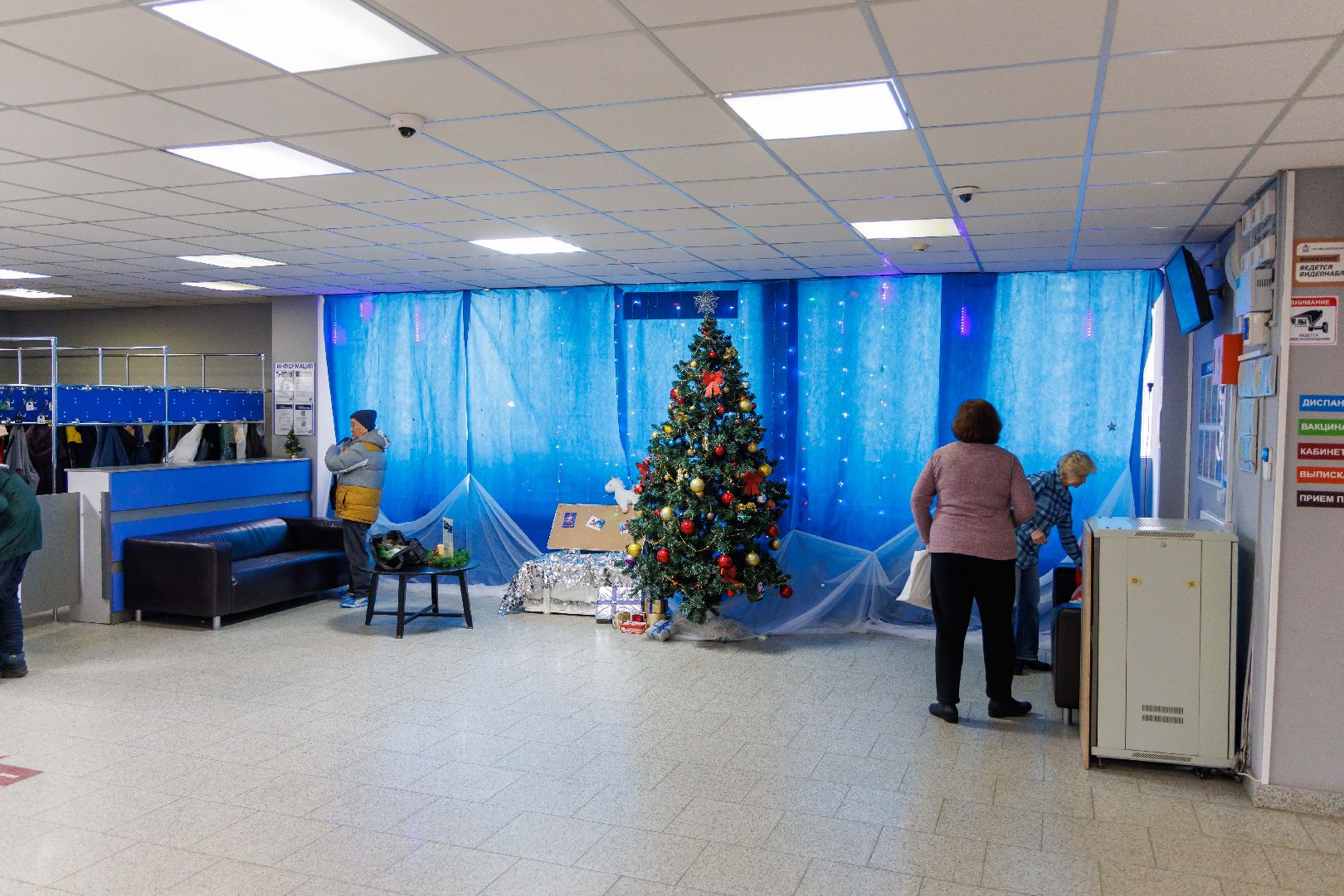 Люберцы, люберецкая больница, поликлиника, новый год,новогоднее оформление,