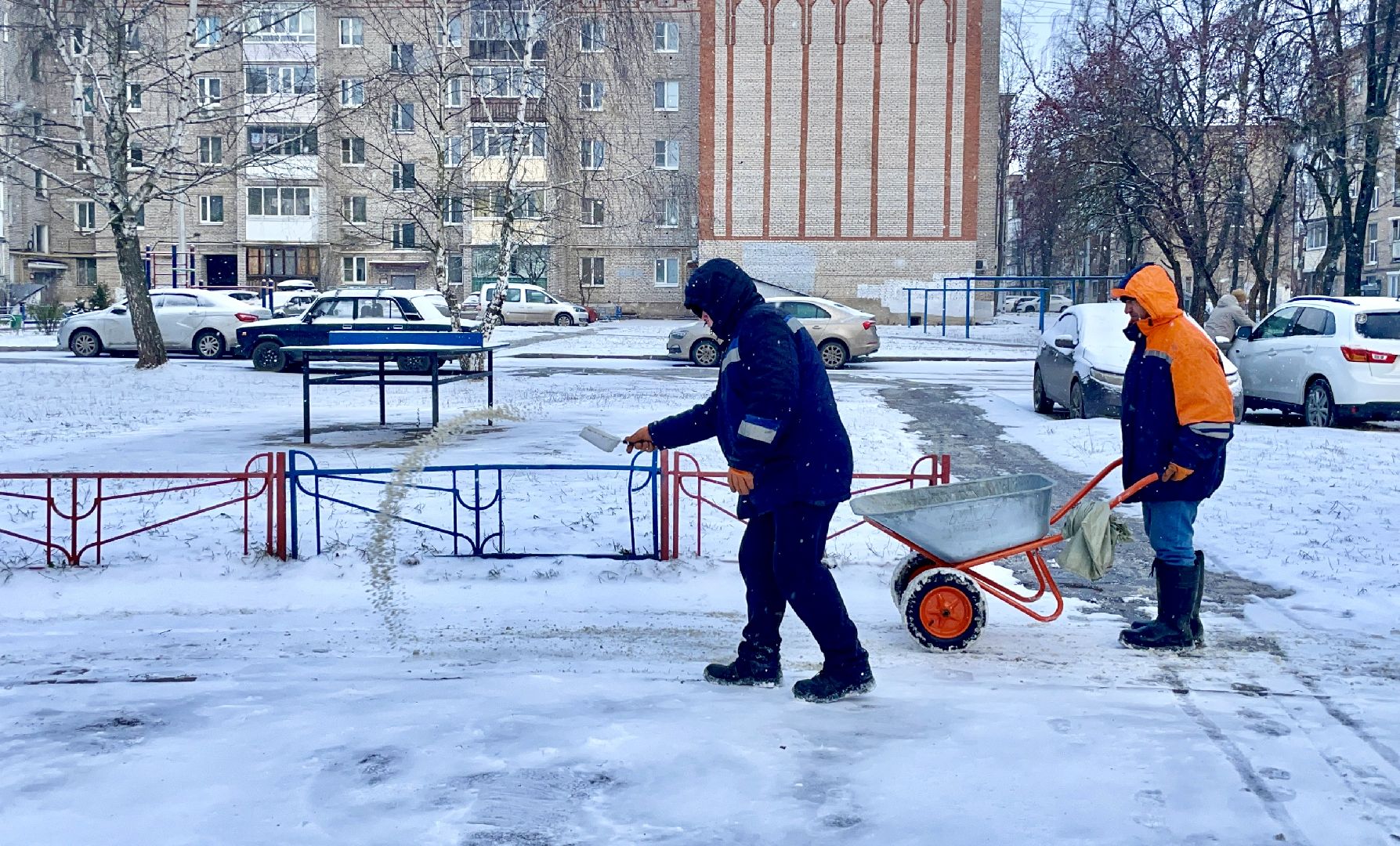 снегопад , сергиев посад , сергиево-посадский городской округ, коммунальные службы ,