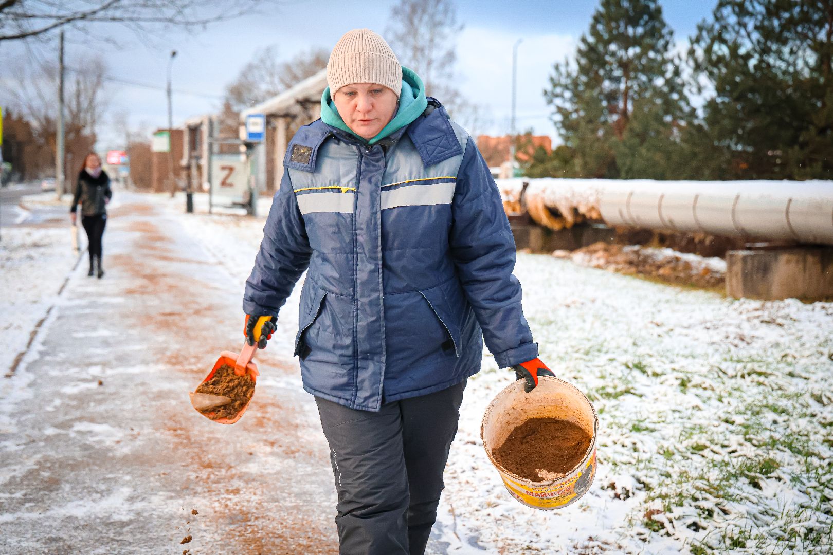 клин, общество, благоустройство, обработка дорог, борьба с гололедом,