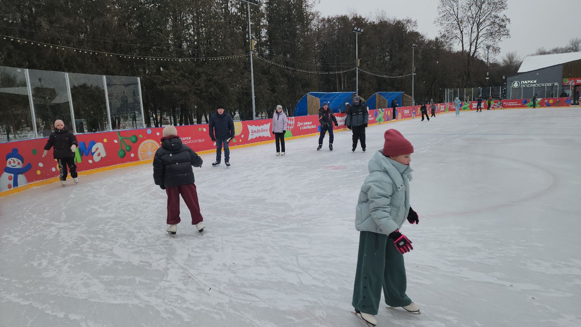 серпухов, каток в серпухове, каток в парке питомник,
