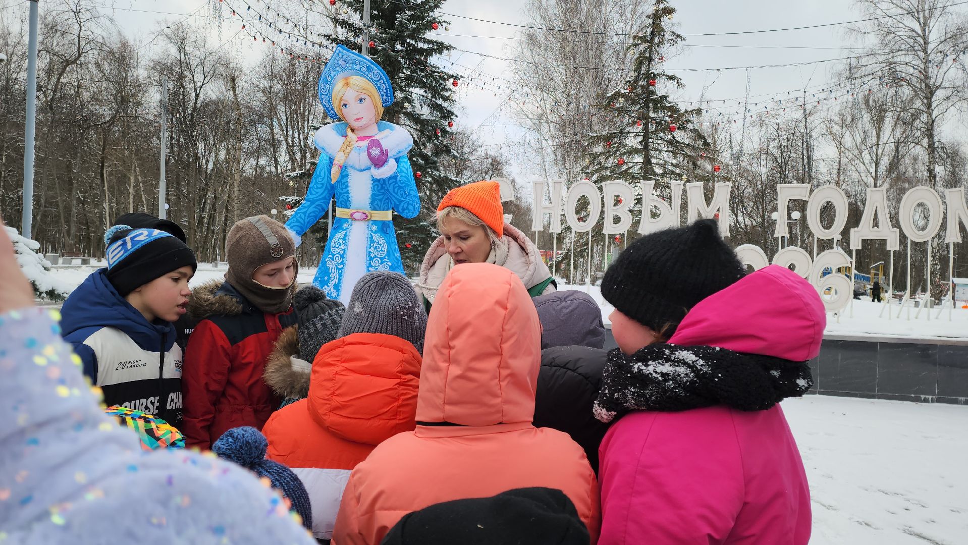 кашира, городской парк, дед мороз, почта деда мороза, резиденция деда мороза, дети, новый год,