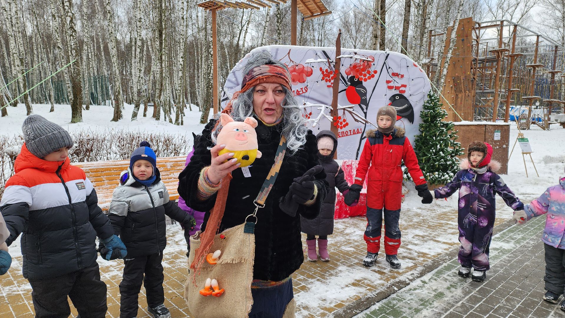 кашира, городской парк, дед мороз, почта деда мороза, резиденция деда мороза, дети, новый год,