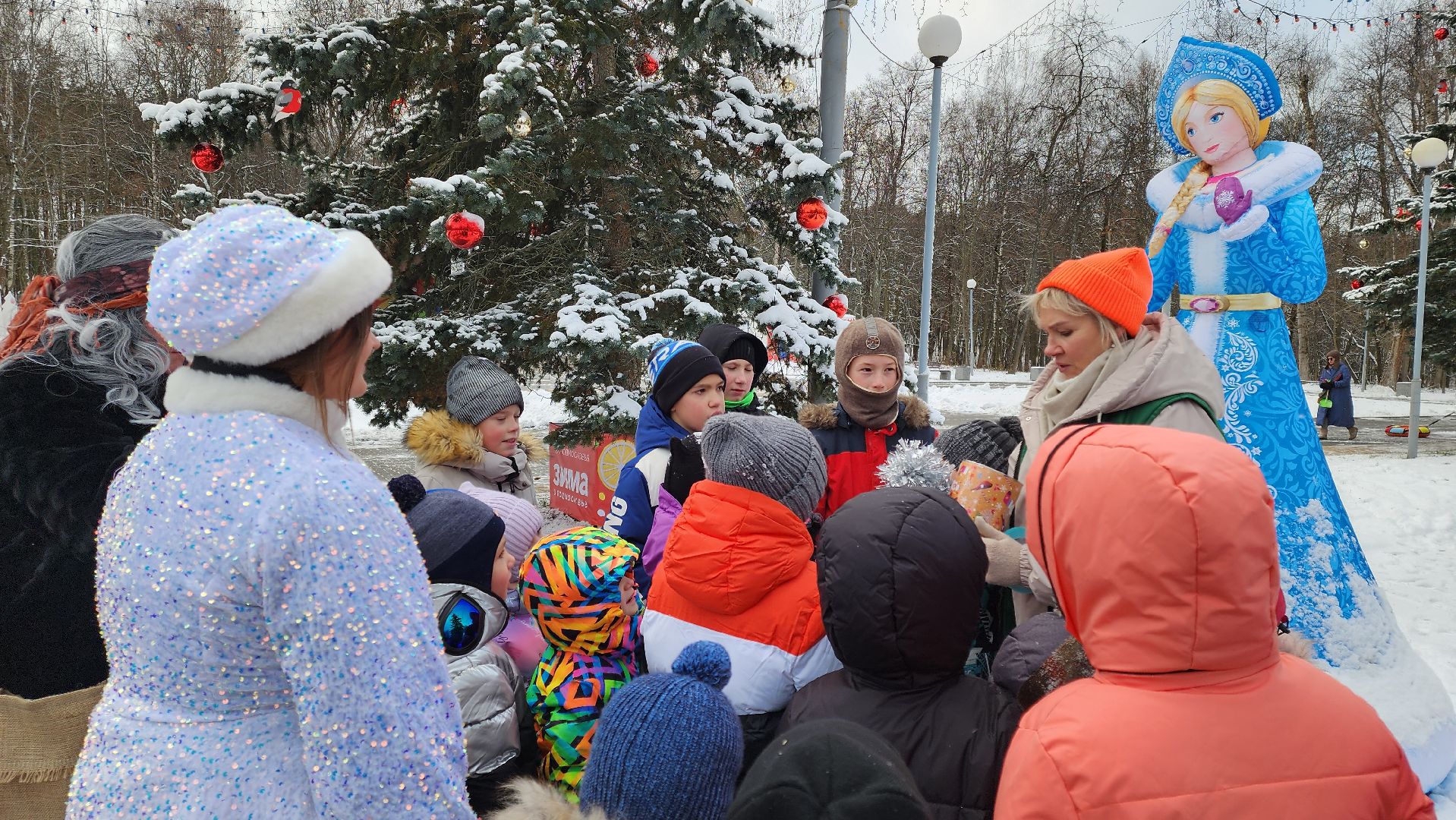 кашира, городской парк, дед мороз, почта деда мороза, резиденция деда мороза, дети, новый год,
