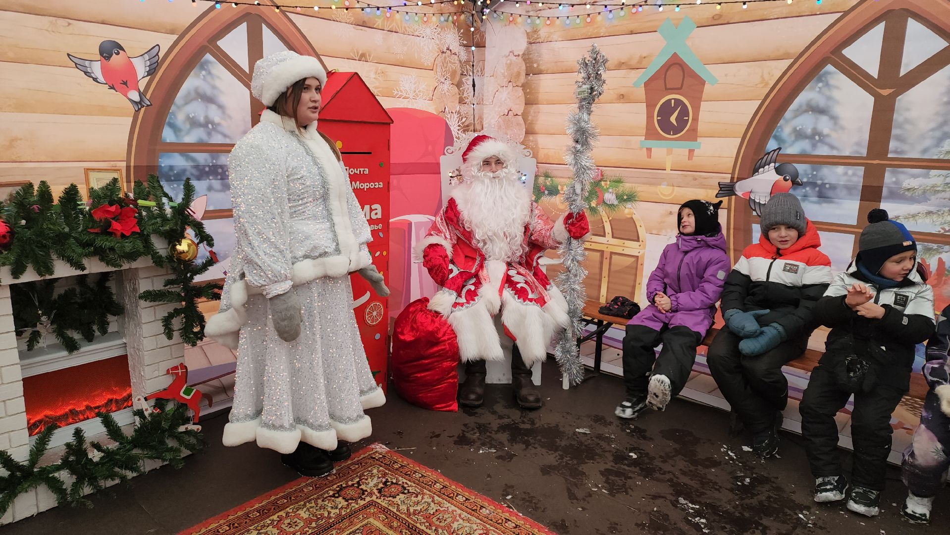 кашира, городской парк, дед мороз, почта деда мороза, резиденция деда мороза, дети, новый год,