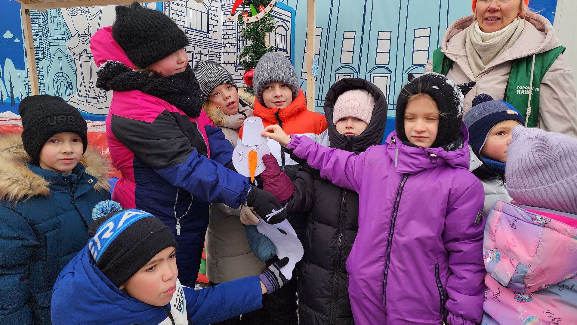 кашира, городской парк, дед мороз, почта деда мороза, резиденция деда мороза, дети, новый год,