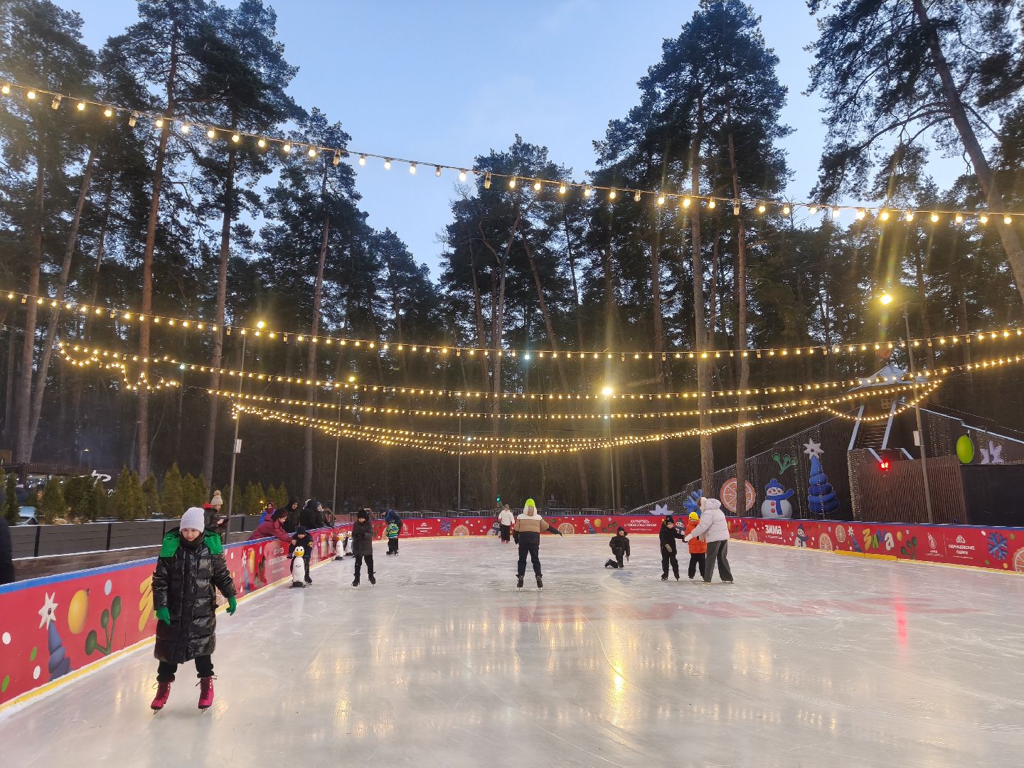 каток в одинцово, массовые мероприятия, одинцовский городской округ,парк малевича, парк раздолье, лазутинка,
